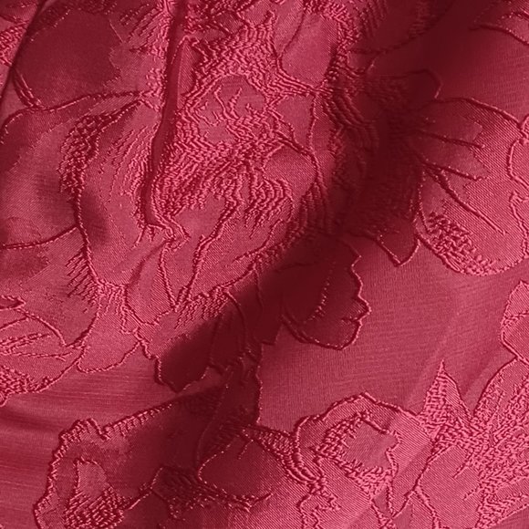 NWT Sachin & Babi Cherry Red Gail Formal Floral Jacquard Midi Dress - Picture 8 of 9